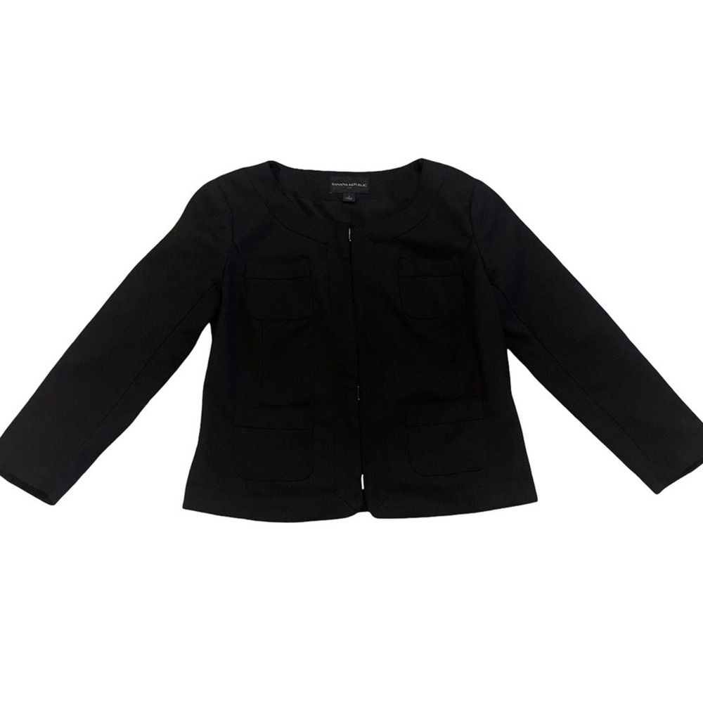 Banana Republic Black Blazer Jacket Career Business Size 2